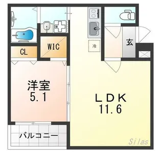 アビテ上野町西【1階】の間取り