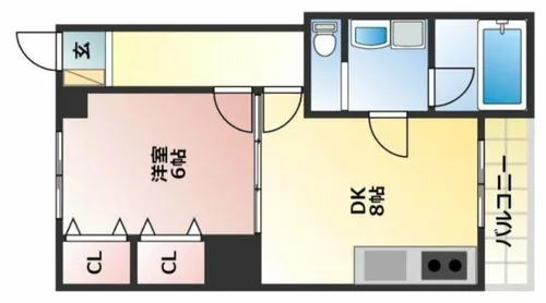 コーポ寿【4階】の間取り