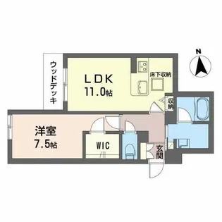 ShaMaison Alflat【0103号室】の間取り