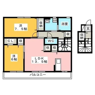 コンフォーティア【2階】の間取り