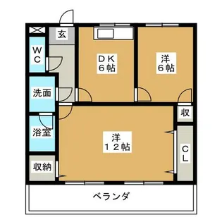 ハーモニアス元八事【8階】の間取り