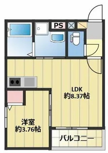 Aimer 花畑南【3階】の間取り