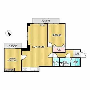 シャンボール覚王山【2階】の間取り