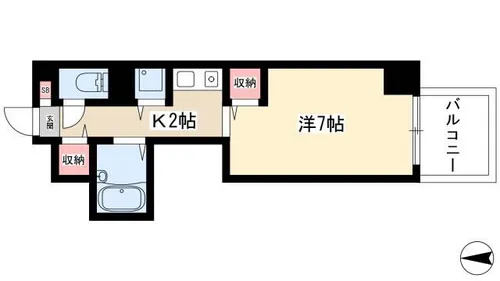 REVER K&M【5階】の間取り