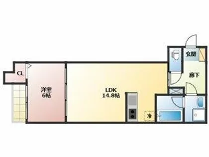 仮称)筑紫野市紫6丁目AP【3階】の間取り