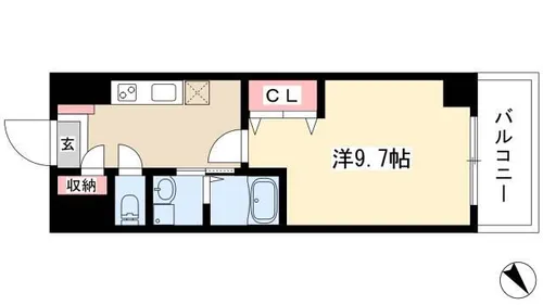 SMILE CITY M【1階】の間取り