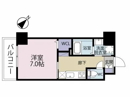 FLATS別院【5階】の間取り