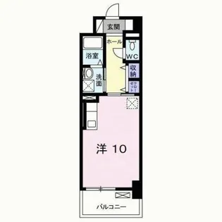 ラインスター三萩野【4階】の間取り