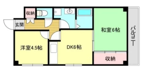 クリスタル西庄【2階】の間取り