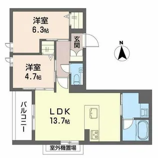 maison de ASCA【3階】の間取り