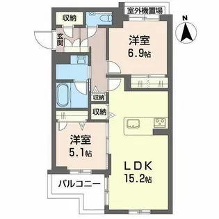 maison de ASCA【2階】の間取り