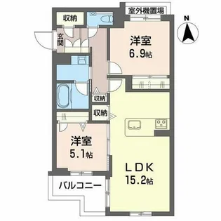 maison de ASCA【3階】の間取り
