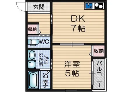 フローリッシュ正雀本町【3階】の間取り