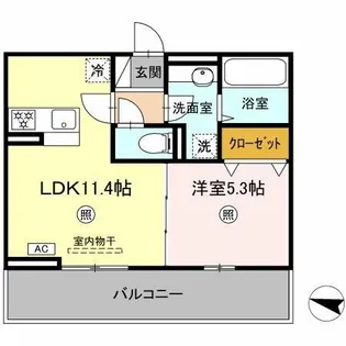 トレス今町【2階】の間取り
