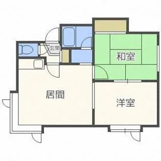 フォーサイト新琴似【202号室】の間取り