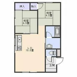 秀マンション【1階】の間取り