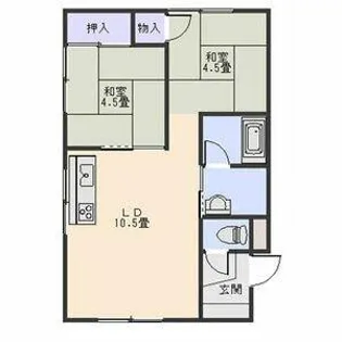秀マンション【101号室】の間取り
