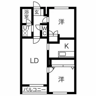 ポセイドン宮の沢【2階】の間取り