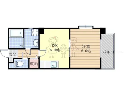 メゾンケーアイ【5階】の間取り