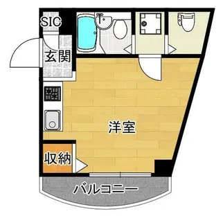 1Rの間取り画像