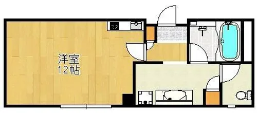 クレアジオーネ中之島西【7階】の間取り