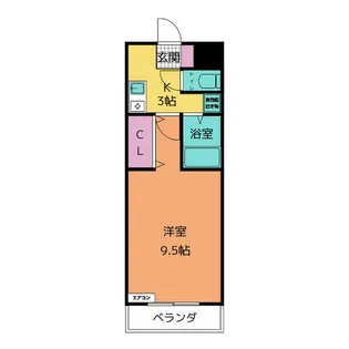 A・City明治本町【2階】の間取り