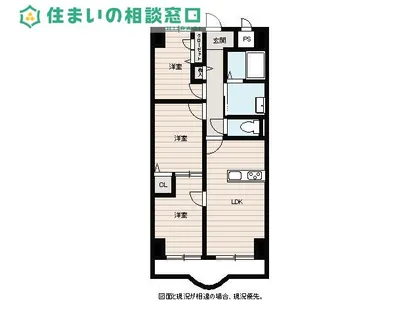 愛知県岡崎市真福寺町字中ノ坂【マンション】の間取り