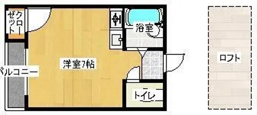 センエイ新室見【2階】の間取り