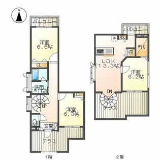 メゾネットミユキ【WN05号室】の間取り