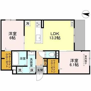 Liberty Island【1階】の間取り