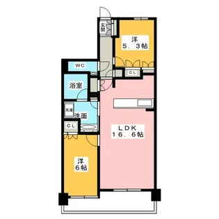 プレミスト東山公園【6階】の間取り