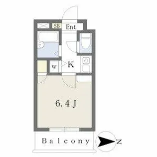 サウザー岡本【410号室】の間取り