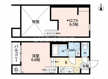 AXAS-Will 次郎丸Sta【2階】の間取り