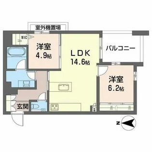 シャンテ御器所【3階】の間取り