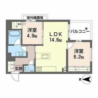シャンテ御器所【4階】の間取り