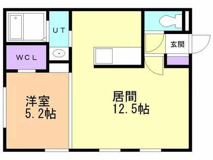グランフィーノ【101号室】の間取り