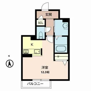 グラン・ブルー【O205号室】の間取り