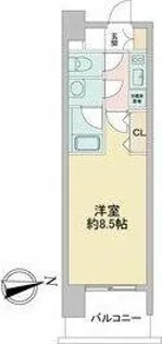 ルクレ新栄レジデンス【2階】の間取り