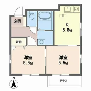 北野ハイツ【0101号室】の間取り