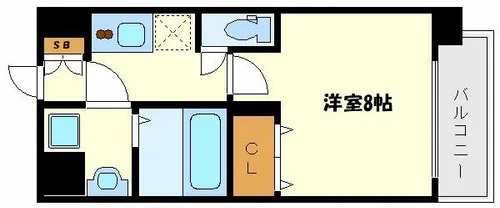 フレイランス NAMBA PLACE【2階】の間取り