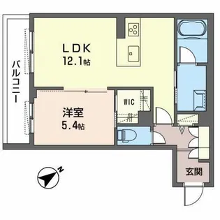 Attrait【0205号室】の間取り
