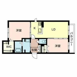 フェリールーチェ【0203号室】の間取り