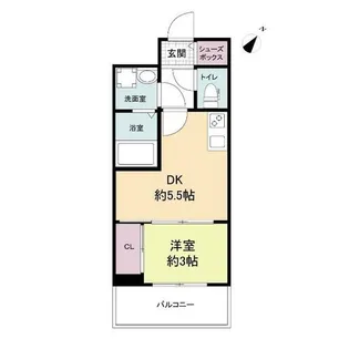 セレニテ神戸元町クレア【13階】の間取り