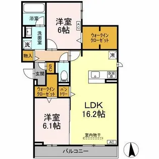 グラシオン【3階】の間取り