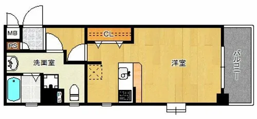 ピュアドームトレンディー高宮【5階】の間取り