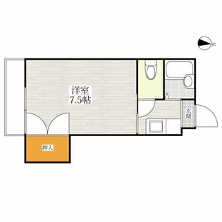 パステル室見【2階】の間取り