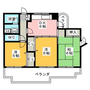 ハーモニアス元八事【8階】の間取り