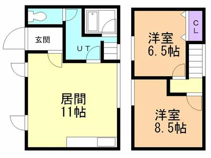 北海道室蘭市東町2丁目【一戸建】の間取り