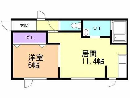 ハイツからんⅠ【202号室】の間取り
