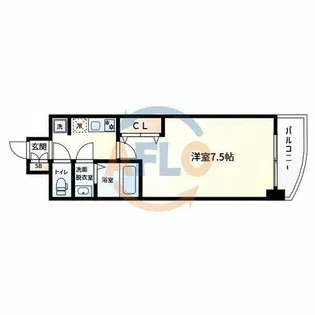 Luxe布施南【6階】の間取り
